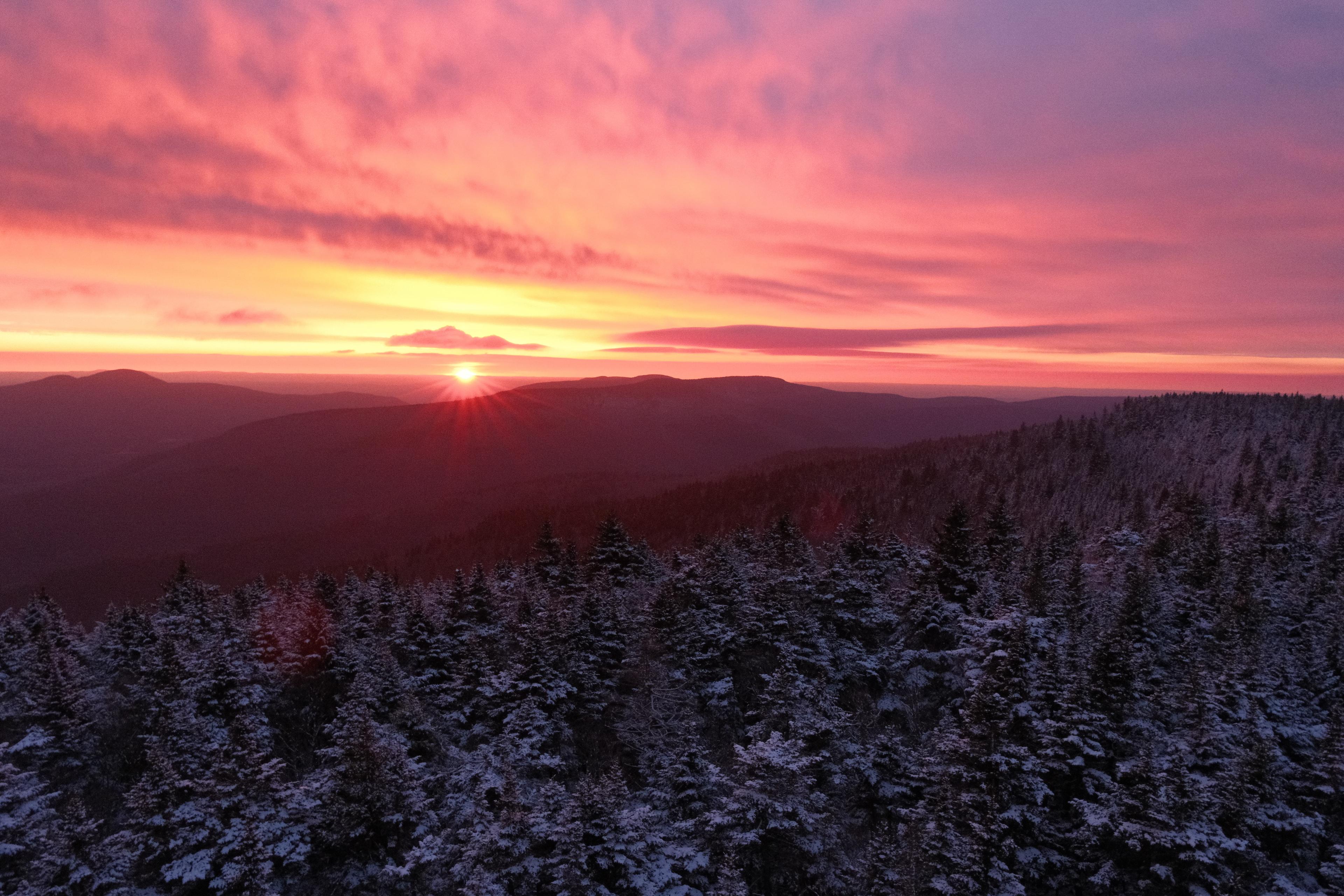 sunrise on hunter